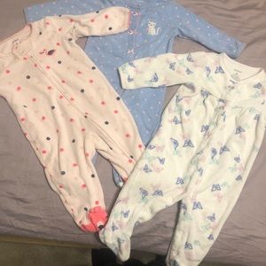 Three sets of 6month sleepers, they are very thick